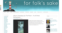 Desktop Screenshot of forfolkssake.com